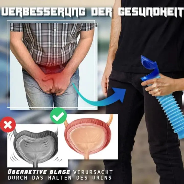 Emeja | Mobiel Urinaal voor Mannen – lekvrij & compact