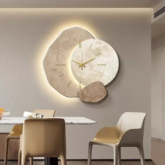 Emeja | Moderne Wandklok met Geïntegreerd Licht