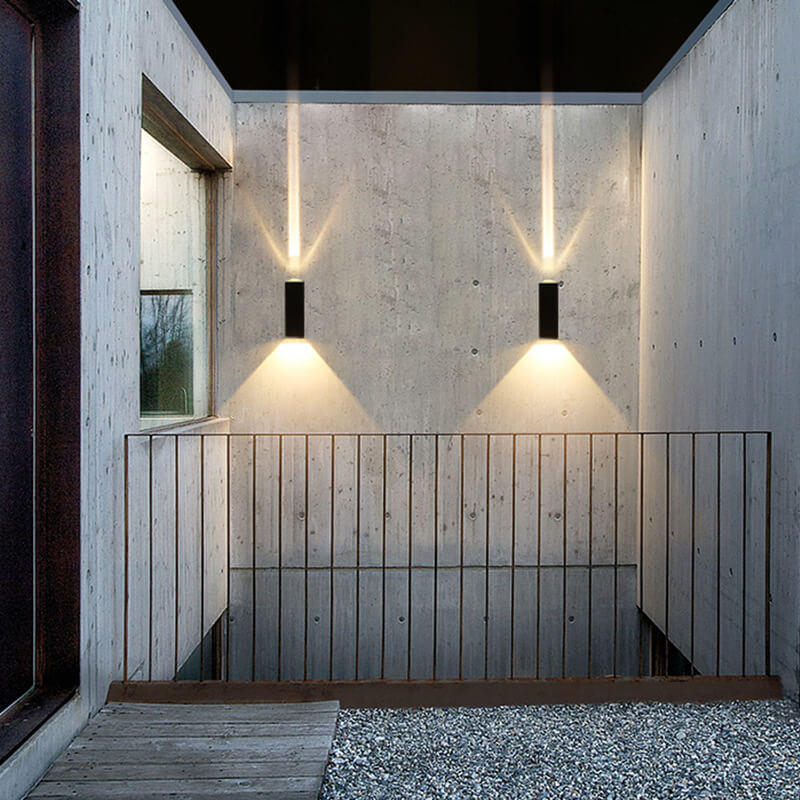 Emeja | Moderne Waterdichte LED Buitenwandlamp | Rechthoekig Op/Neer Aluminium Armatuur