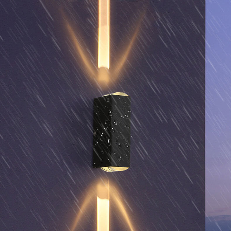 Emeja | Moderne Waterdichte LED Buitenwandlamp | Rechthoekig Op/Neer Aluminium Armatuur