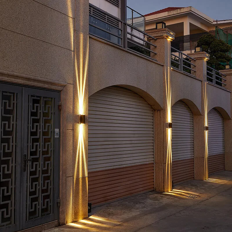 Emeja | Moderne Waterdichte LED Buitenwandlamp | Rechthoekig Op/Neer Aluminium Armatuur