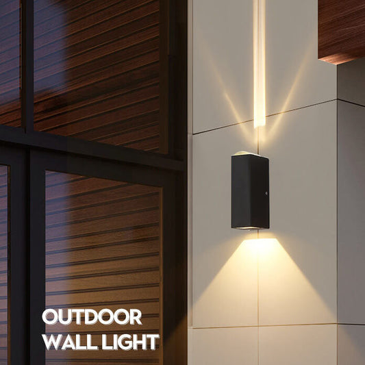 Emeja | Moderne Waterdichte LED Buitenwandlamp | Rechthoekig Op/Neer Aluminium Armatuur