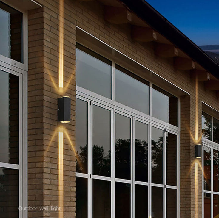 Emeja | Moderne Waterdichte LED Buitenwandlamp | Rechthoekig Op/Neer Aluminium Armatuur