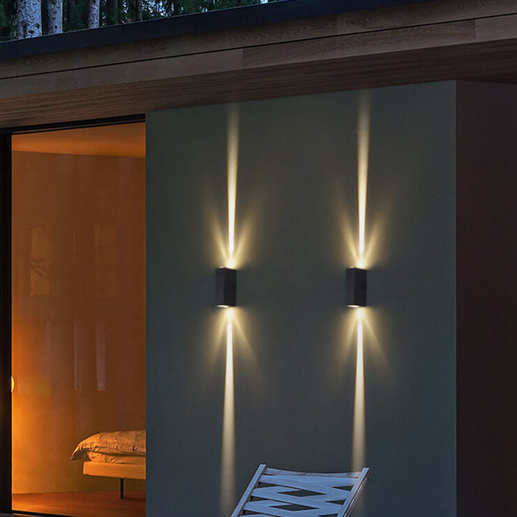Emeja | Moderne Waterdichte LED Buitenwandlamp | Rechthoekig Op/Neer Aluminium Armatuur