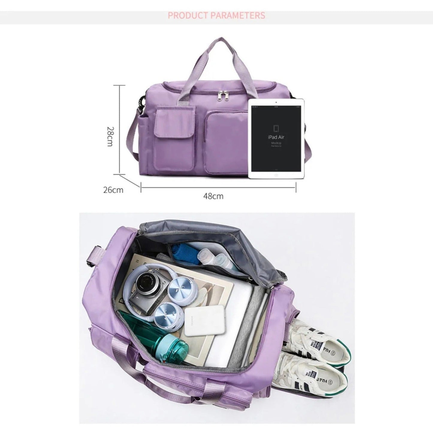 Emeja | Multi-Pocket Reisbagage, Sport- en Gymtas met Gescheiden Schoencompartiment