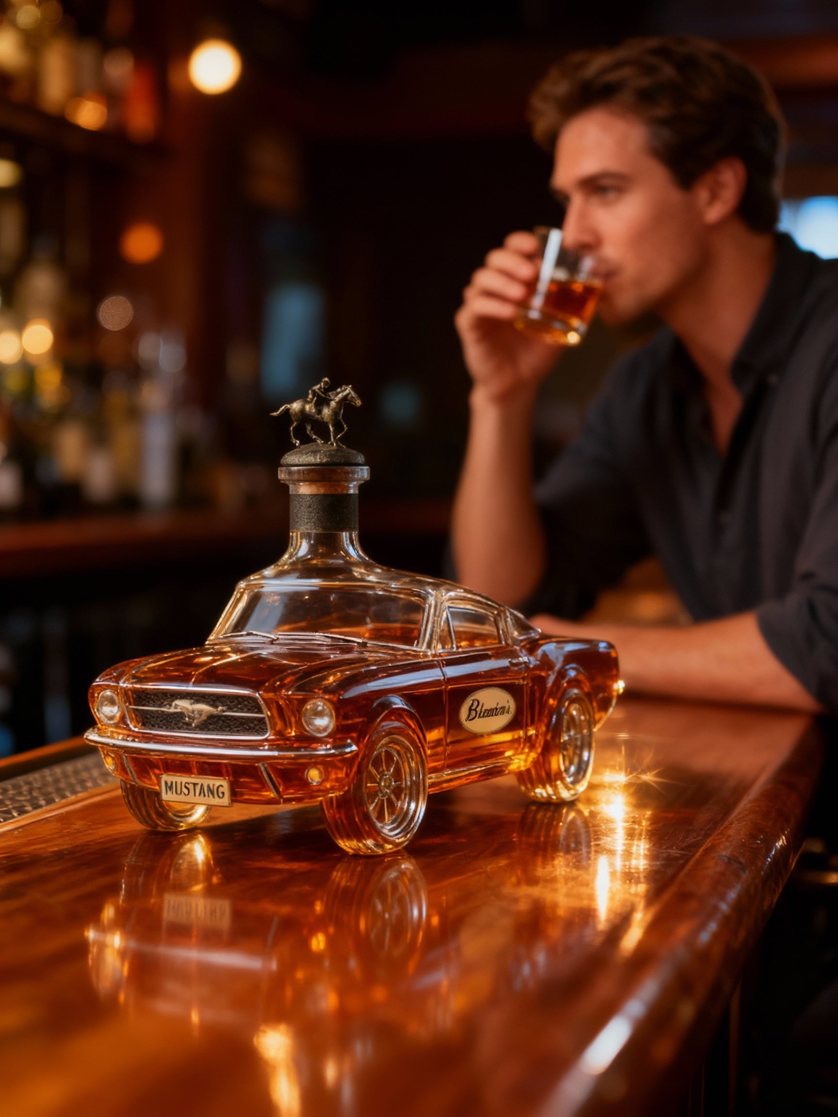 Emeja | Mustang Auto Vorm Whiskey Decanteerder