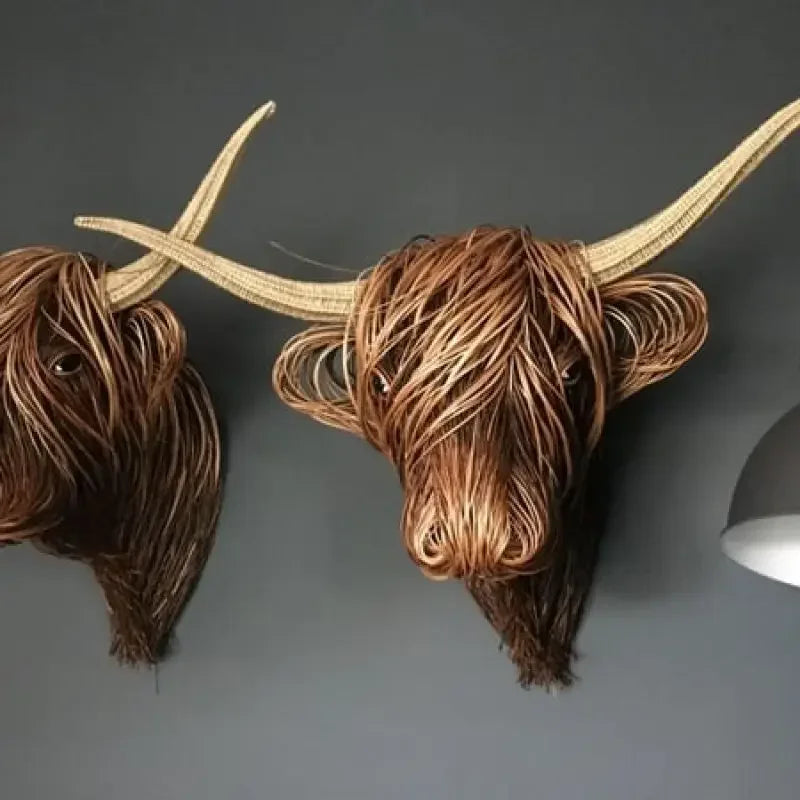 Emeja | Nature'sCow - Handgemaakte Koe Wanddecoratie voor Natuur geïnspireerde Ruimtes