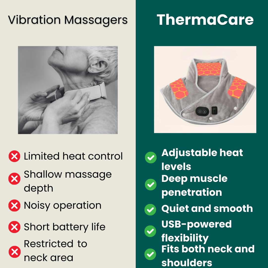 Emeja | Nekwarmer & Massageapparaat | Nek- en Schouderwarmte voor Spierontspanning | Verstelbare Instellingen voor Stressvermindering | Gerichte Nekpijnverlichting en Ontspanning