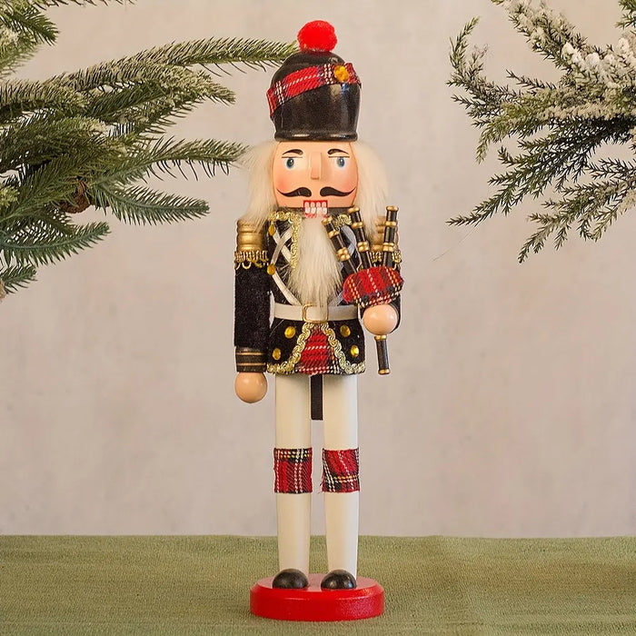 Emeja | NotenkrakerVreugde - Houten Notenkraker Soldaat Figuur voor Tijdloze Kerstmagie