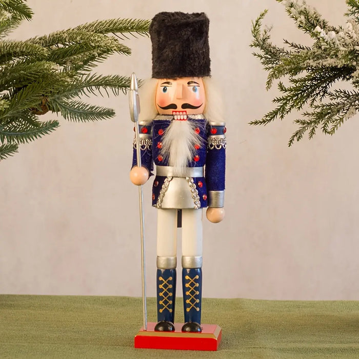 Emeja | NotenkrakerVreugde - Houten Notenkraker Soldaat Figuur voor Tijdloze Kerstmagie
