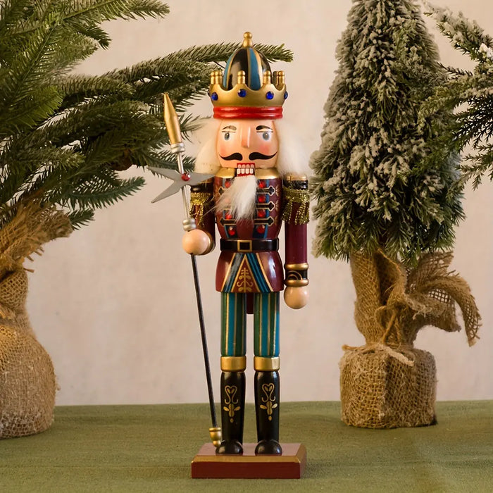 Emeja | NotenkrakerVreugde - Houten Notenkraker Soldaat Figuur voor Tijdloze Kerstmagie