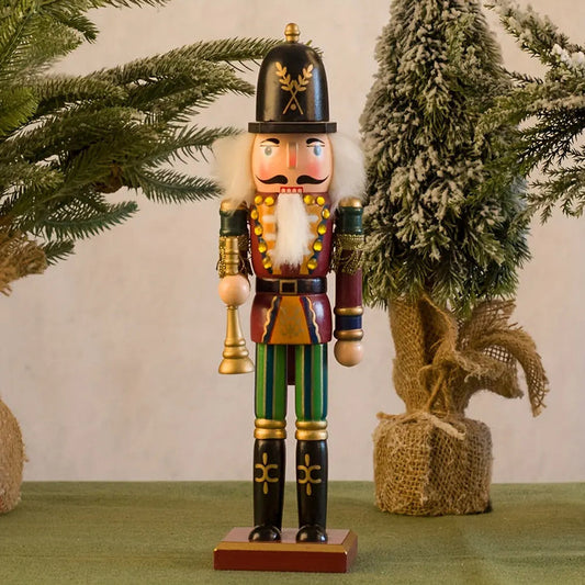 Emeja | NutcrackerJoy - Houten Notenkraker Soldaat Figuur voor Tijdloze Kerstsfeer