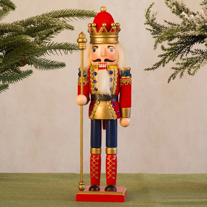 Emeja | NutcrackerJoy - Houten Notenkraker Soldaat Figuur voor Tijdloze Kerstsfeer