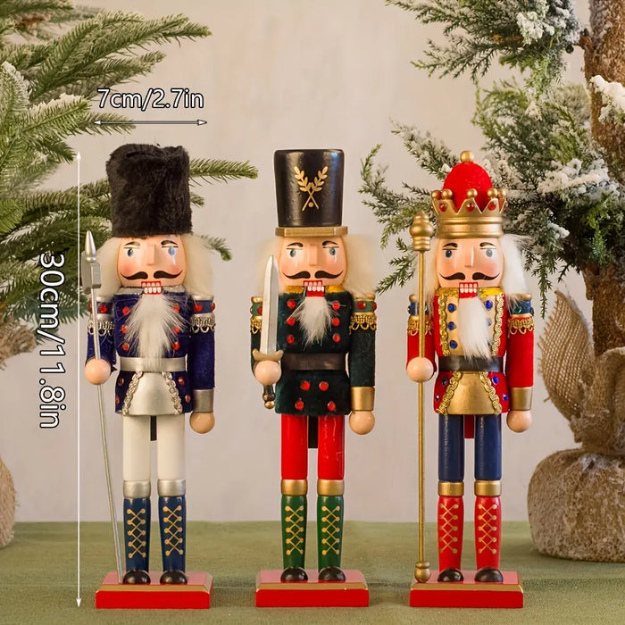 Emeja | NutcrackerJoy - Houten Notenkraker Soldaat Figuur voor Tijdloze Kerstsfeer