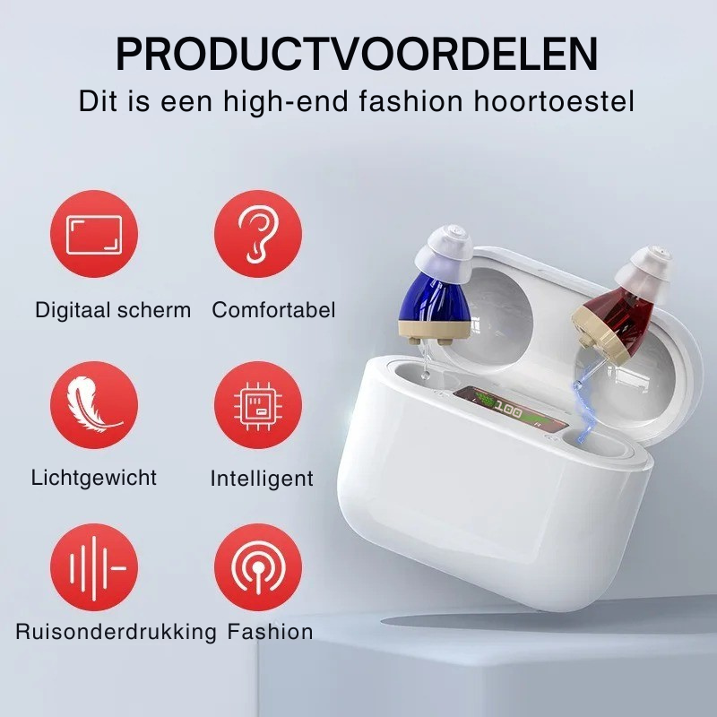 Emeja | Oplaadbare In-Ear Gehoorversterker Discreet
