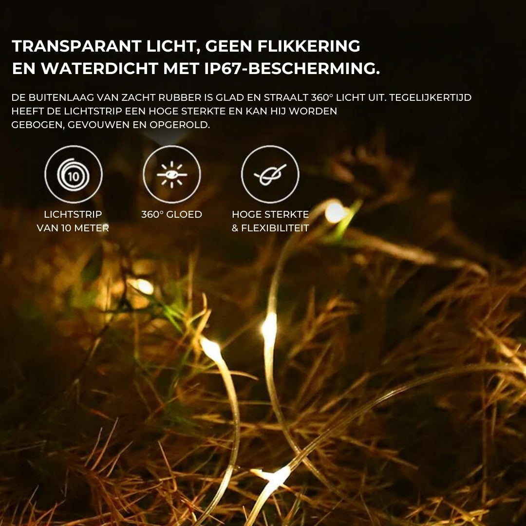 Emeja | Oplaadbare Waterdichte Hanglamp met Lichtstrips