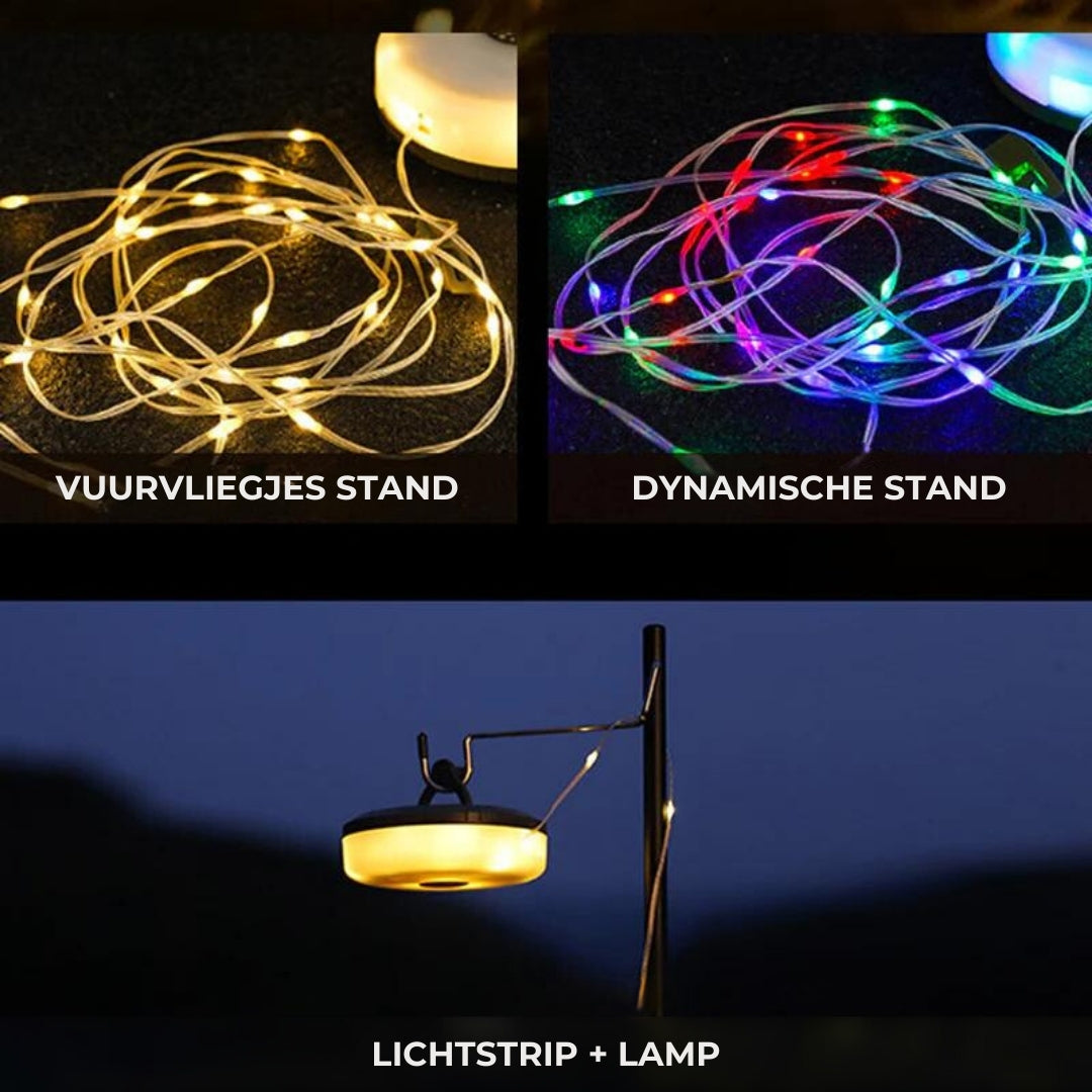 Emeja | Oplaadbare Waterdichte Hanglamp met Lichtstrips