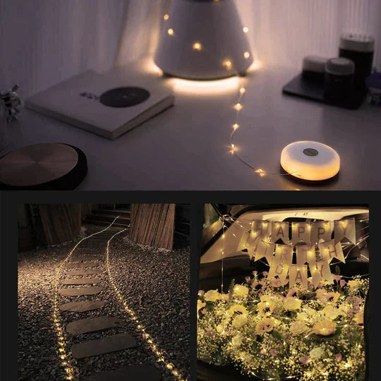 Emeja | Oplaadbare Waterdichte Hanglamp met Lichtstrips