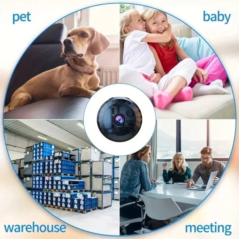 Emeja | OPTIGUARD – Magnetische Mini WiFi Camera 1080P HD met Nachtzicht & Bewegingsdetectie