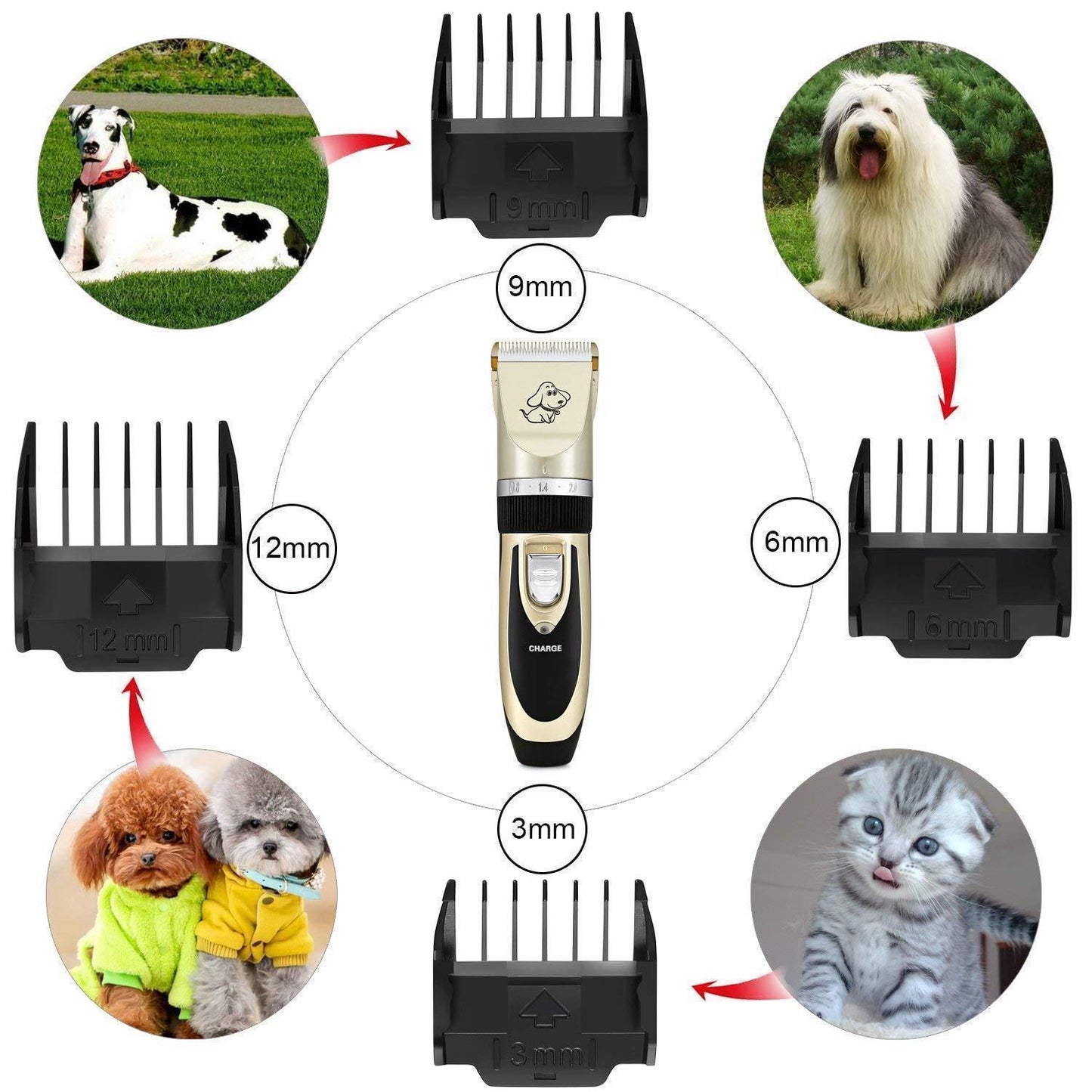 Emeja | Professionele Oplaadbare Hond en Kat Knipper