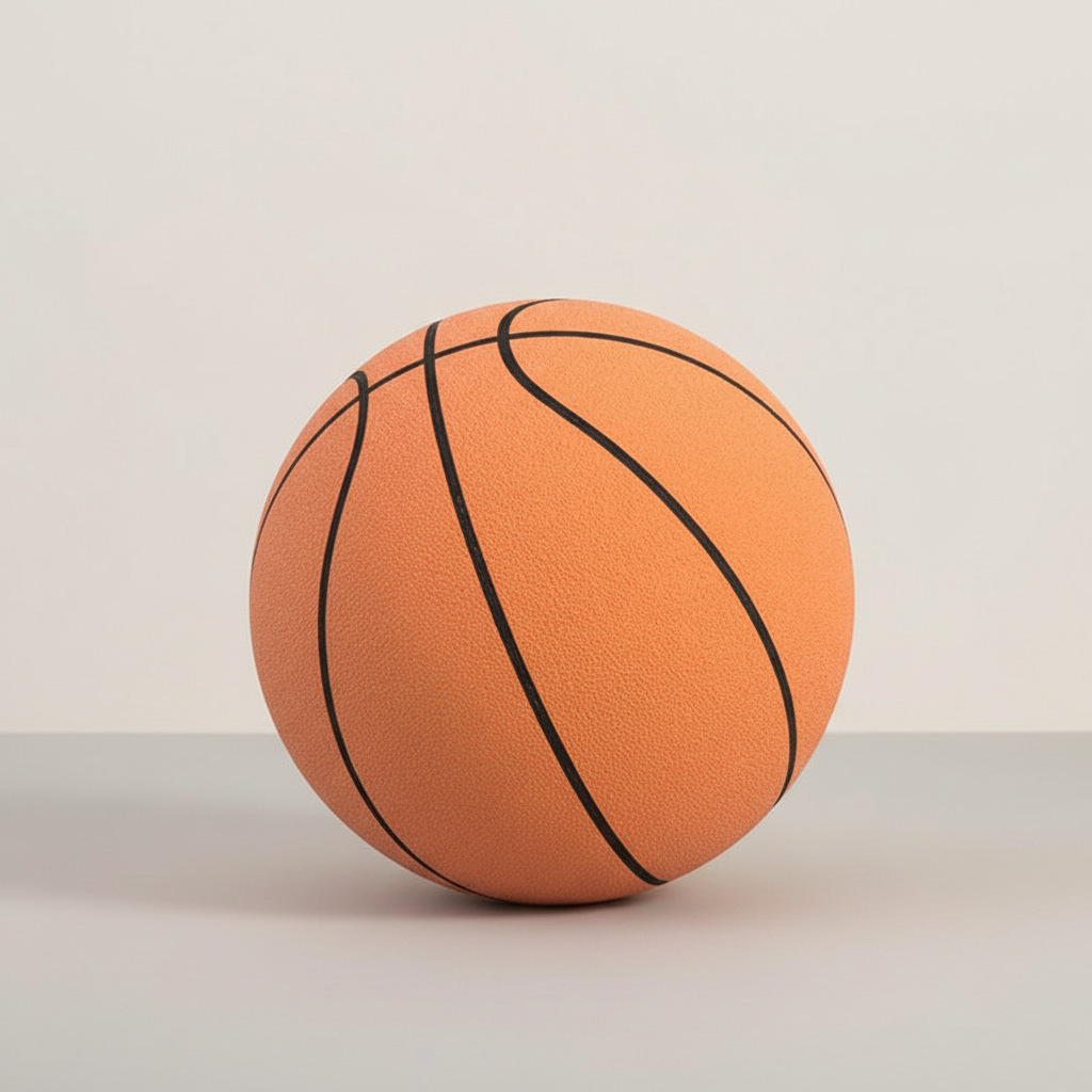 Emeja | Professionele Stille Basketbal | Geluidsvrije Schuimtechnologie | Hoogwaardige Binnen Trainingsbal | Optimale Stuiter | Veilig & Buurtvriendelijk