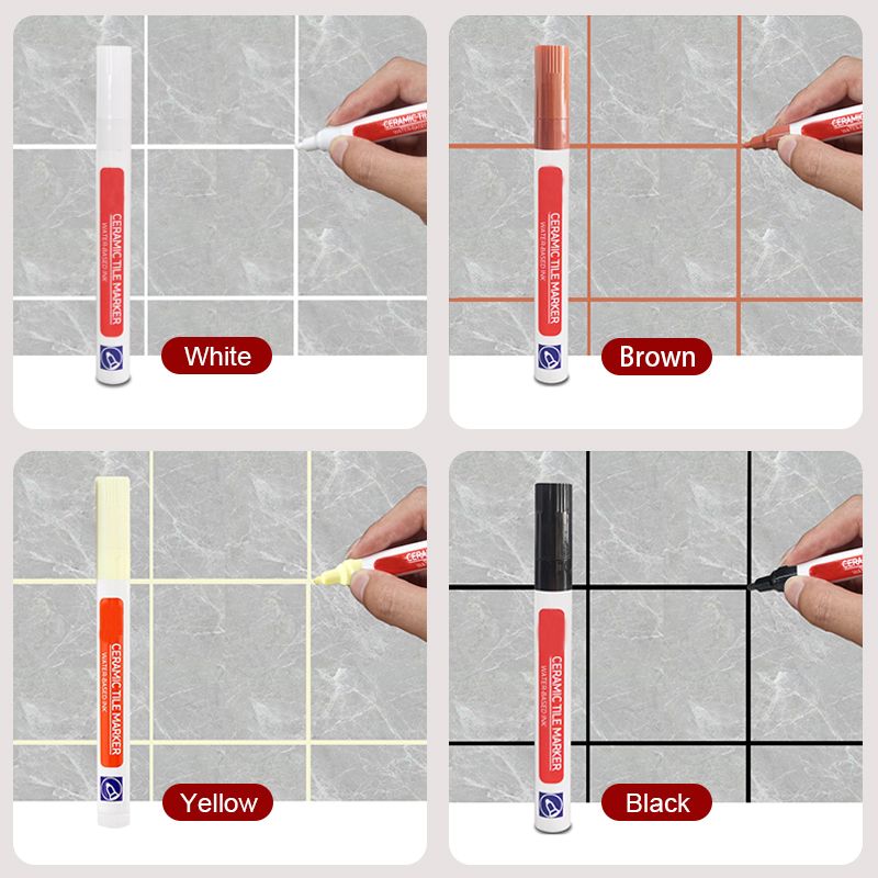 Emeja | Professionele Voegenpen voor Keramische Tegels | Anti-Schimmel Formule | Waterdicht & Kleurecht | Watergedragen Inkt | Inclusief Sealing Effect