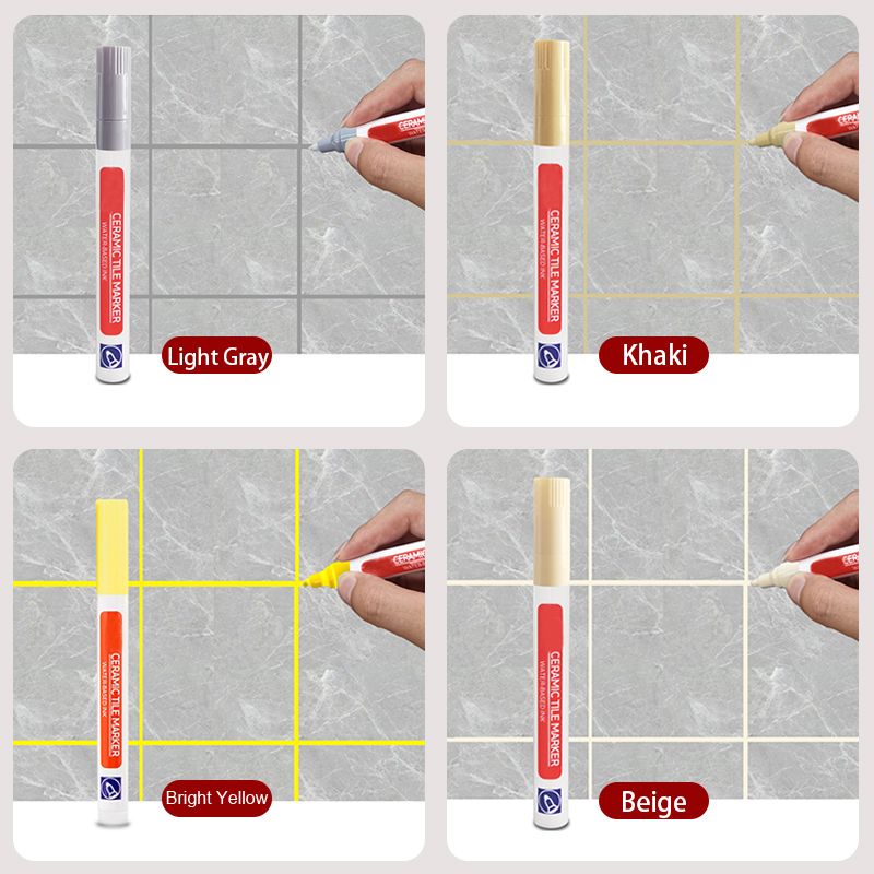 Emeja | Professionele Voegenpen voor Keramische Tegels | Anti-Schimmel Formule | Waterdicht & Kleurecht | Watergedragen Inkt | Inclusief Sealing Effect