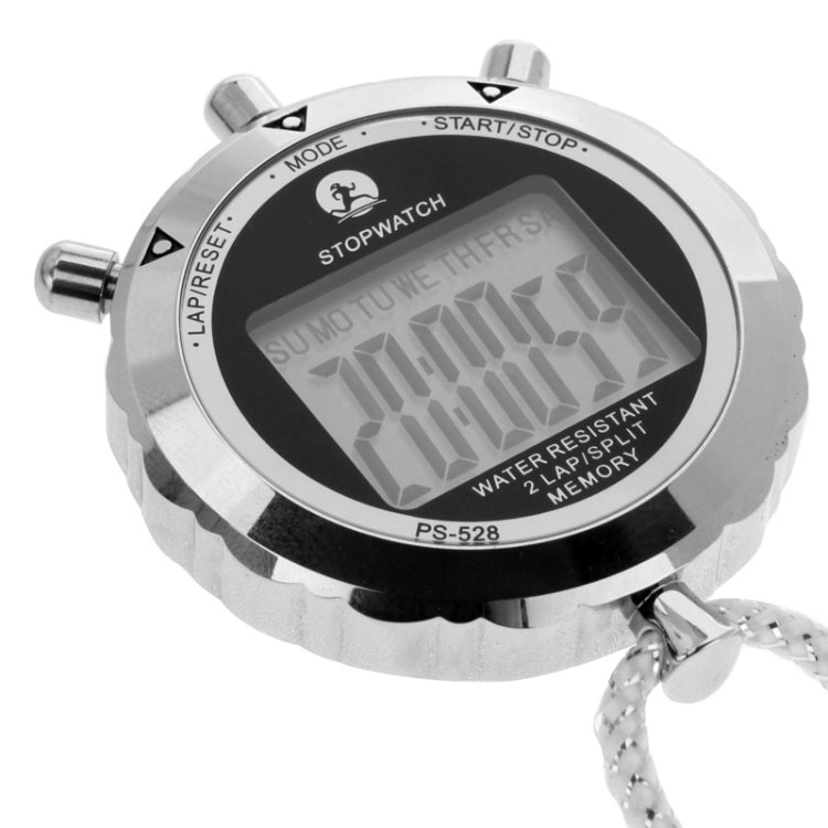 Emeja | PS528 Metalen Stopwatch Professionele Chronograaf Handheld Digitale LCD Sport Teller Timer met Band