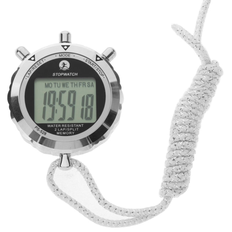 Emeja | PS528 Metalen Stopwatch Professionele Chronograaf Handheld Digitale LCD Sport Teller Timer met Band