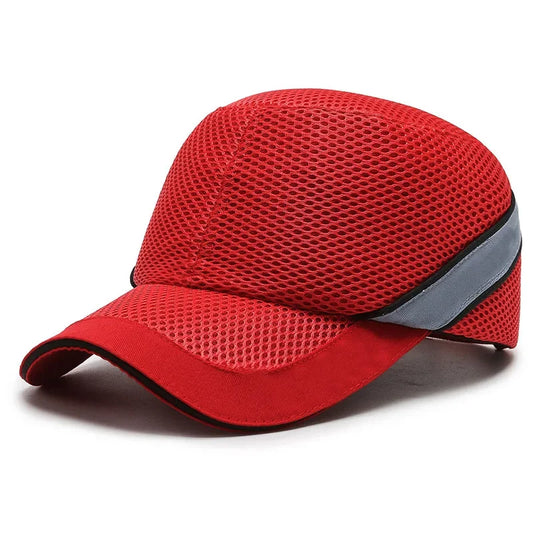 Emeja | Rode Veiligheidsbumpcap - Helm met harde ABS binnenkern voor hoofd bescherming thuis, op het werk en in de fabriek