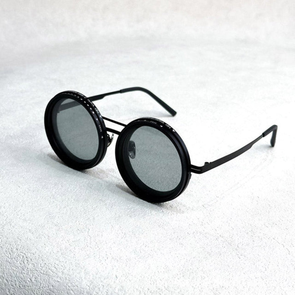 Emeja | Ronde Zonnebril met Verstelbare Tint