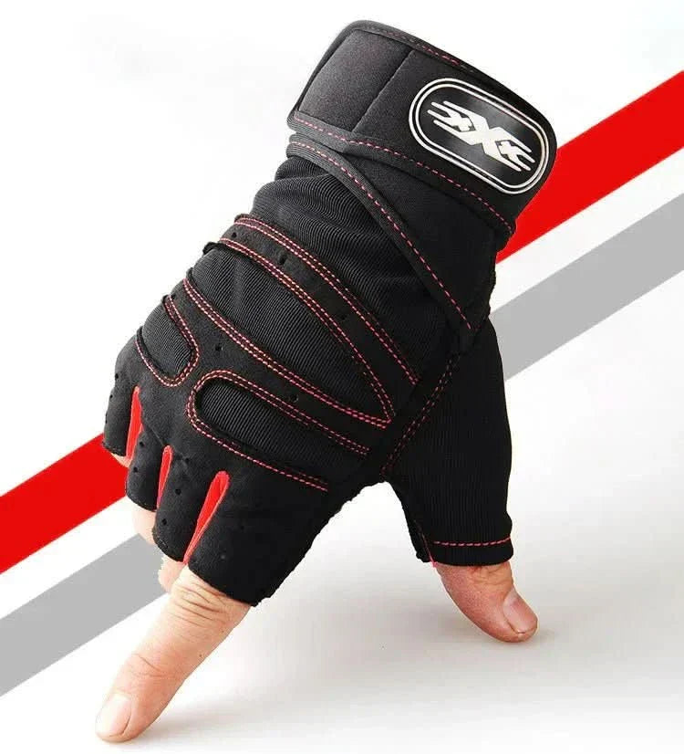 Emeja | Schokbestendige trainingshandschoenen met polsondersteuning | Voor gewichtstraining, fitness & fietsen