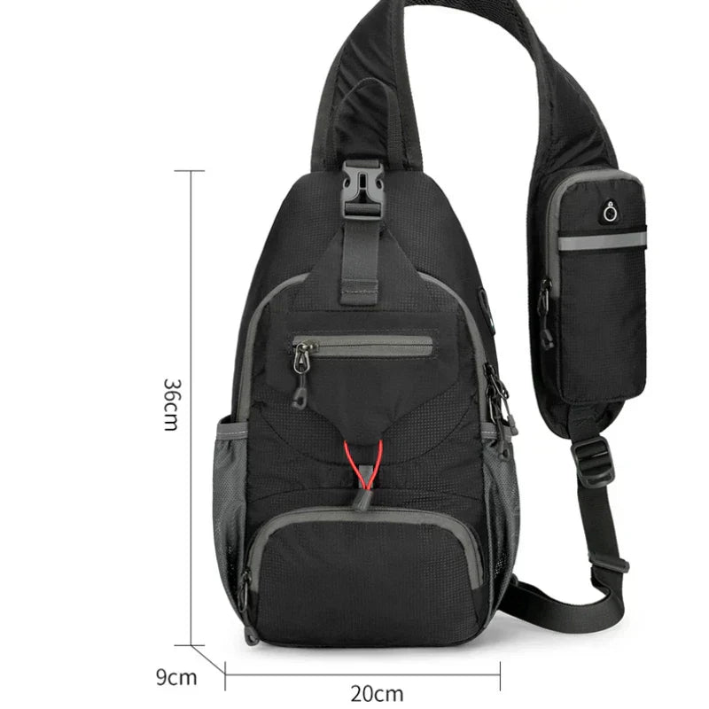Emeja | SecurePack | Diefstalbestendige Waterdichte Schouderrugzak met Meerdere Vakken – Lichtgewicht Crossbody Reisbag