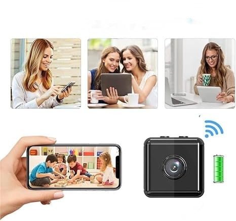 Emeja | SecureView – 1080p Draadloze Mini Beveiligingscamera voor Thuis en Buitenbewaking