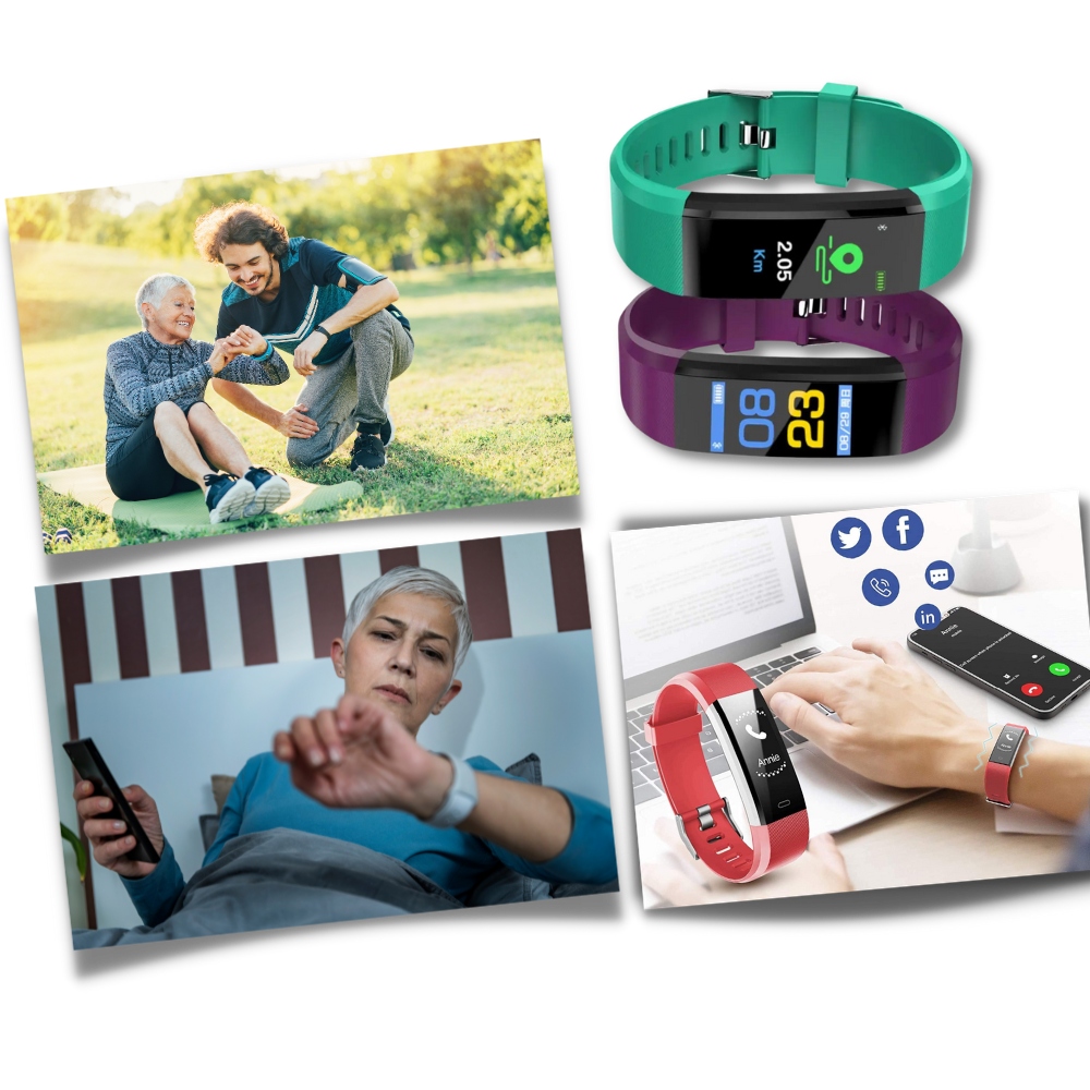 Emeja | Senioren Smartwatch | Hartslag & Bloeddruk Altijd in Zicht