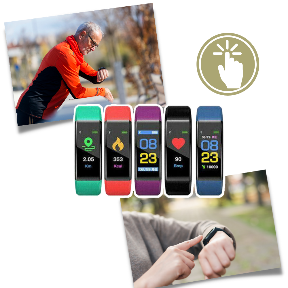 Emeja | Senioren Smartwatch | Hartslag & Bloeddruk Altijd in Zicht
