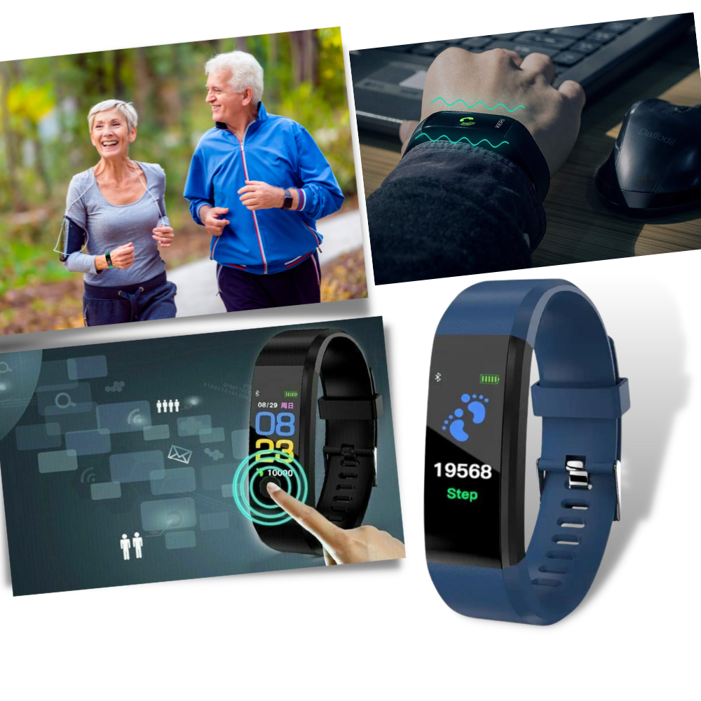 Emeja | Senioren Smartwatch | Hartslag & Bloeddruk Altijd in Zicht