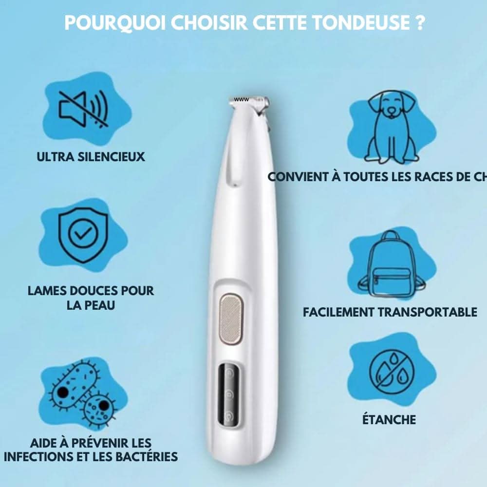 Emeja | SilentPet Trimmer – Stille Vachttrimmer voor Gevoelige Gebieden bij Honden & Katten