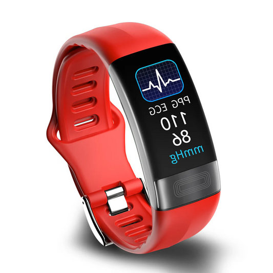 Emeja | Slimme Armband Bloeddrukmonitor - ECG, Hartslag, Zuurstofverzadiging & Slaaptracker - FDA goedgekeurd