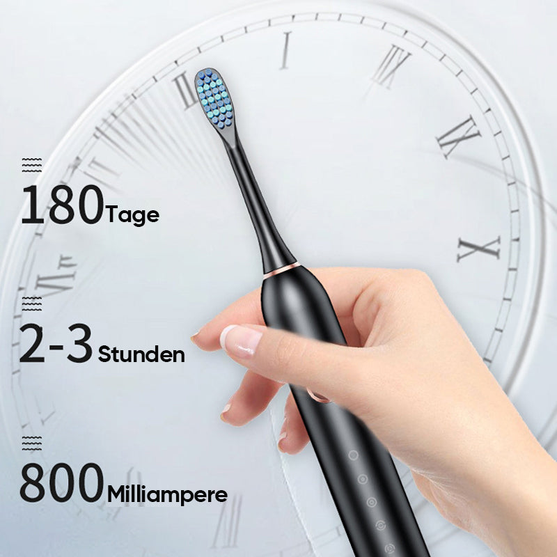 Emeja | Sonic Elektrische Tandenborstel | 6 Modi & IPX7 Waterdicht | Wit, Zwart, Roze