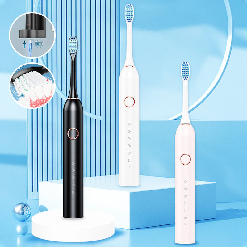 Emeja | Sonic Elektrische Tandenborstel | 6 Modi & IPX7 Waterdicht | Wit, Zwart, Roze