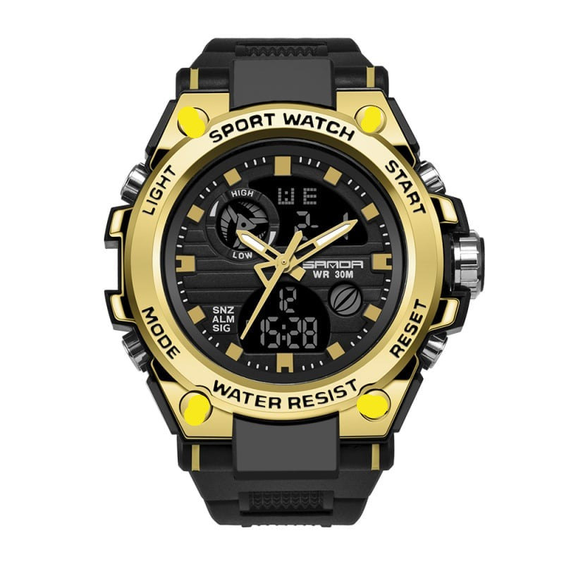 Emeja | Sportieve Dubbele Weergavemodus Multifunctionele Waterdichte Luminous Herenhorloge