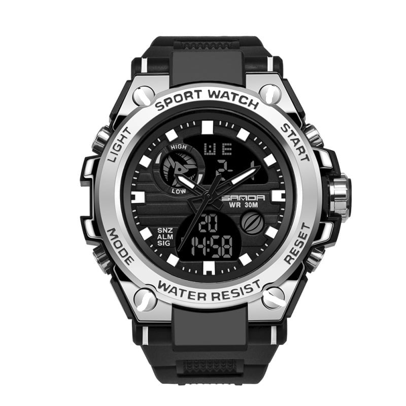Emeja | Sportieve Dubbele Weergavemodus Multifunctionele Waterdichte Luminous Herenhorloge