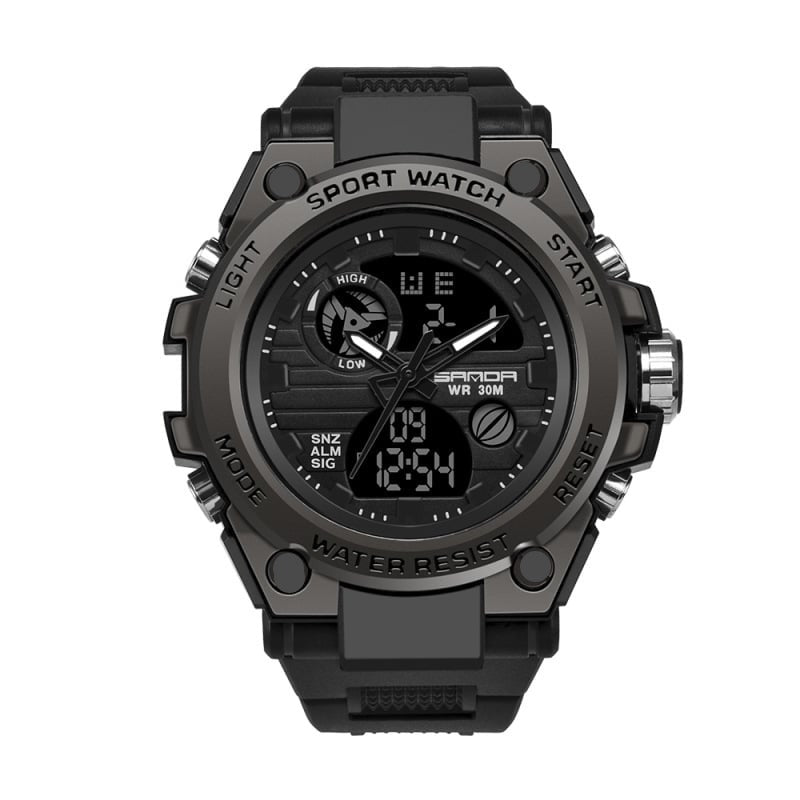 Emeja | Sportieve Dubbele Weergavemodus Multifunctionele Waterdichte Luminous Herenhorloge