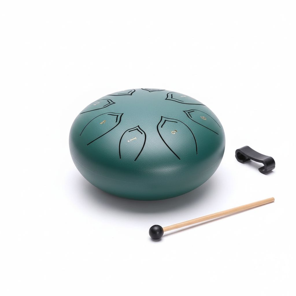 Emeja | Stalen Tong Drum | Precisietuning in C Groot | Harmonic Overtone Resonantie | Inclusief Mallets & Accessoires | Voor Meditatie & Geluidstherapie