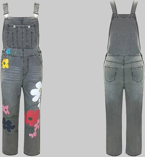 Emeja-Stijl | Mouwloze Denim Overall