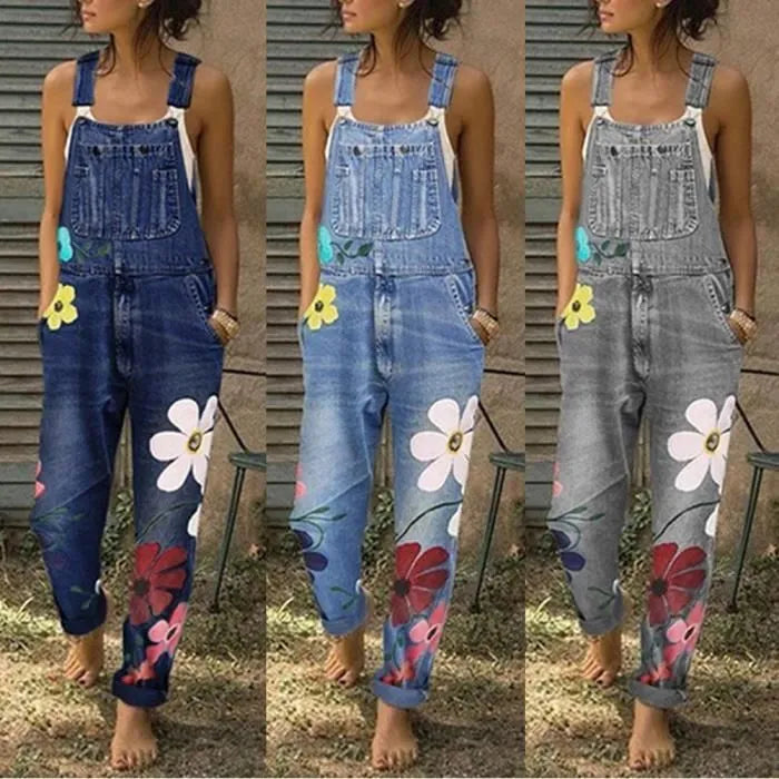 Emeja-Stijl | Mouwloze Denim Overall