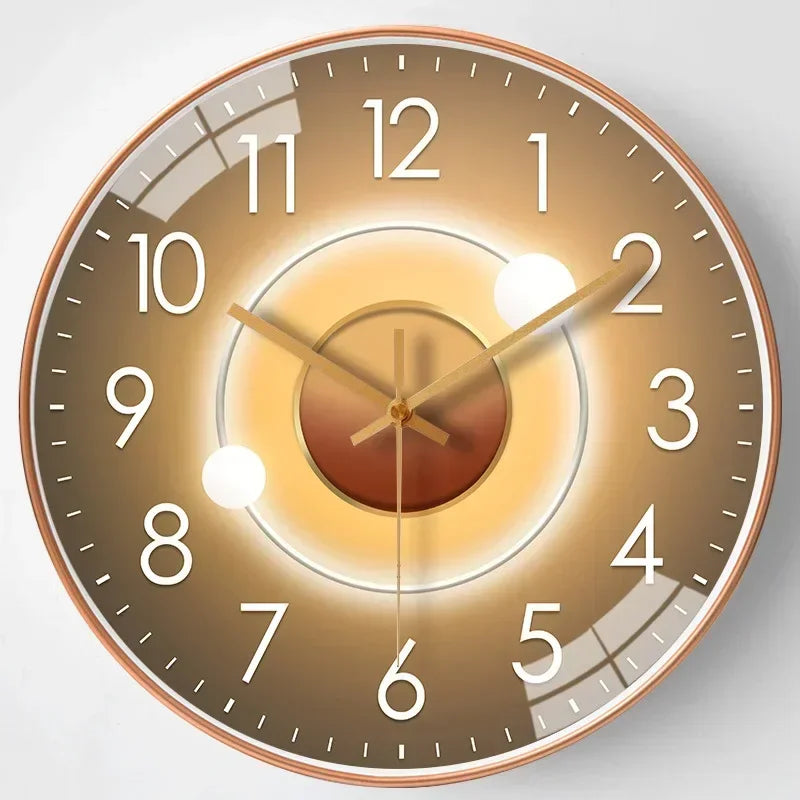 Emeja | Stille Klassieke Wandklok | Stil Elegante Tijdmeter voor Slaapkamer & Kantoor