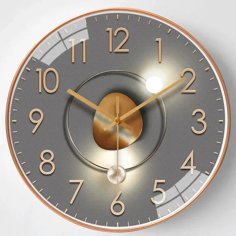 Emeja | Stille Klassieke Wandklok | Stil Elegante Tijdmeter voor Slaapkamer & Kantoor