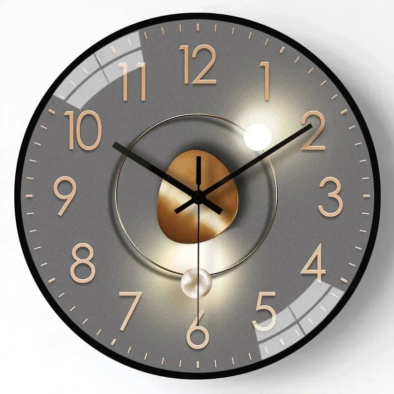 Emeja | Stille Klassieke Wandklok | Stil Elegante Tijdmeter voor Slaapkamer & Kantoor
